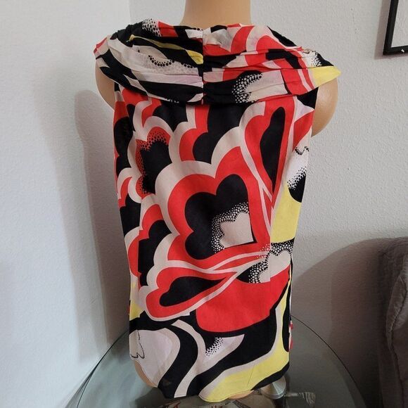 NINE WEST Floral Lined Blouse Size 10   610 - Picture 4 of 6
